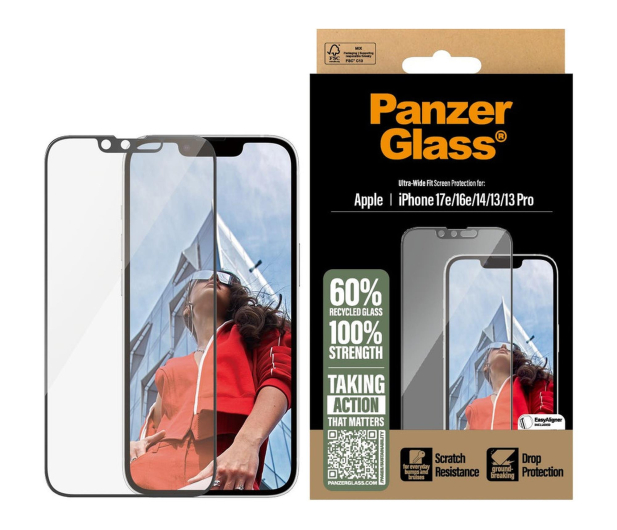 PanzerGlass Ultra-Wide Fit do iPhone 17e/16e/14/13/13 Pro - 1538913 - zdjęcie